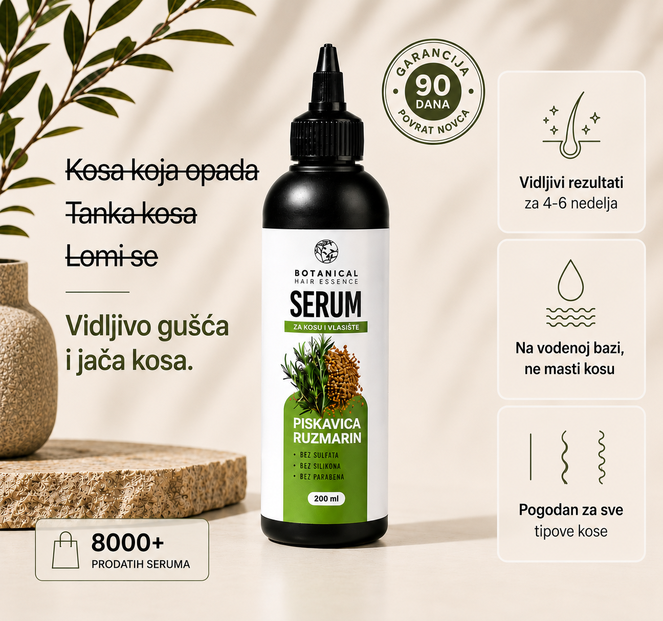 Serum protiv opadanja i za rast nove kose
